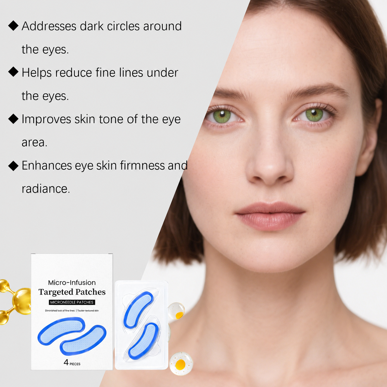 💎 Advanced Micro-Infusion Eye Patches — Targeted Hydration for a Smoother, Refreshed Look ✨